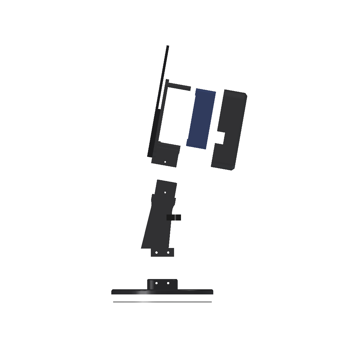E2 exploded, from the side