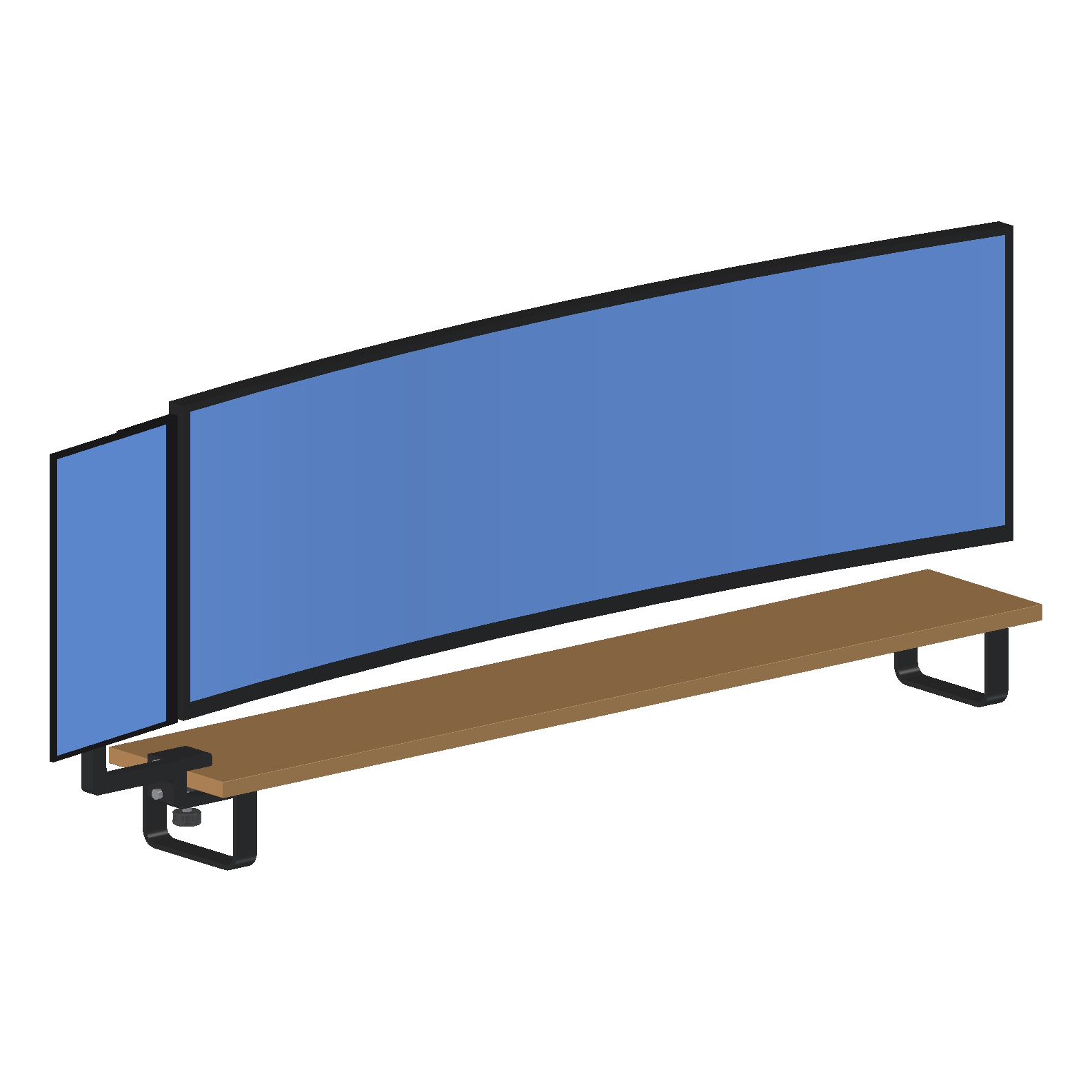 Mount v6.1: the screen on the shelf's left end