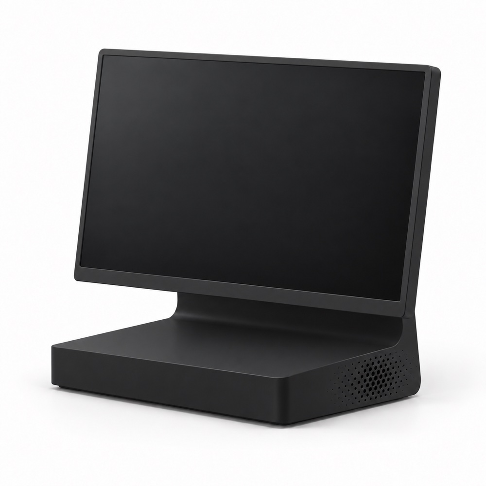 The same display in matte black